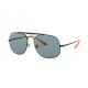 Ray Ban 0RB3561 910752 57 BLACK BLUE POLAR Metal Man